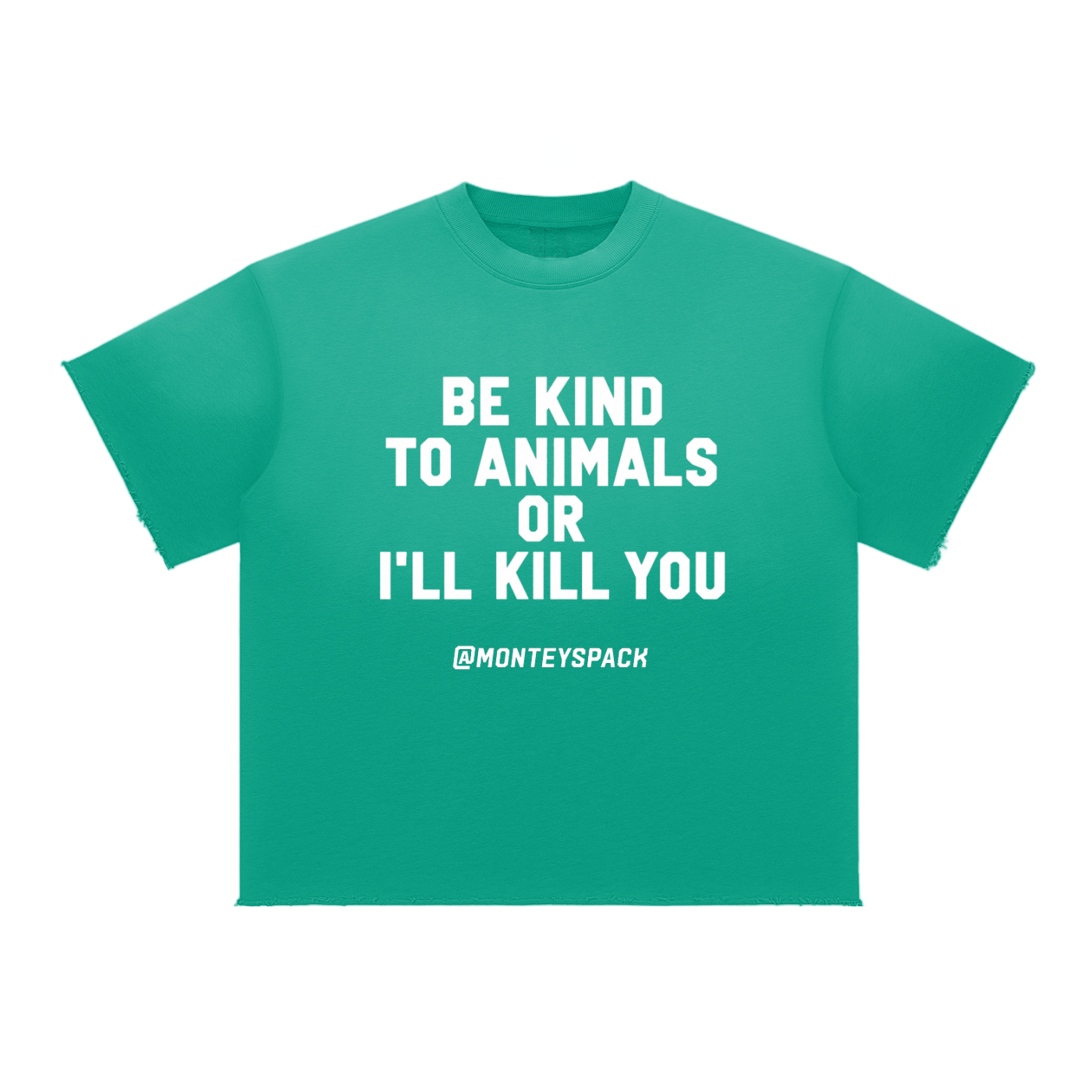BE KIND TO ANIMALS SUNFADE TEE