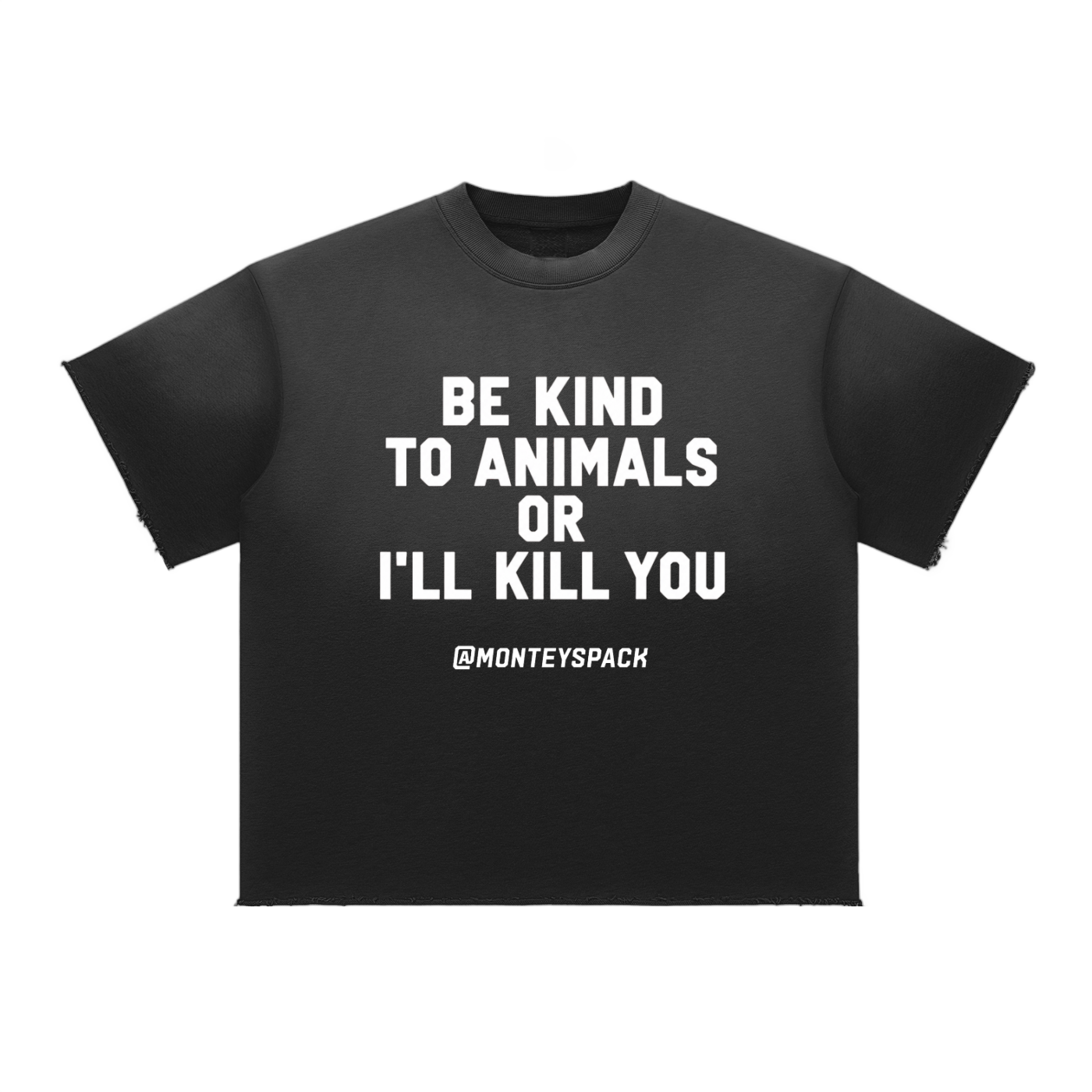 BE KIND TO ANIMALS SUNFADE TEE